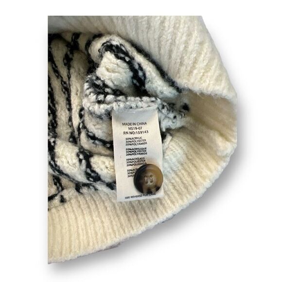 Frnch Button Mock Neck Sweater Size Small Medium - Picture 6 of 7